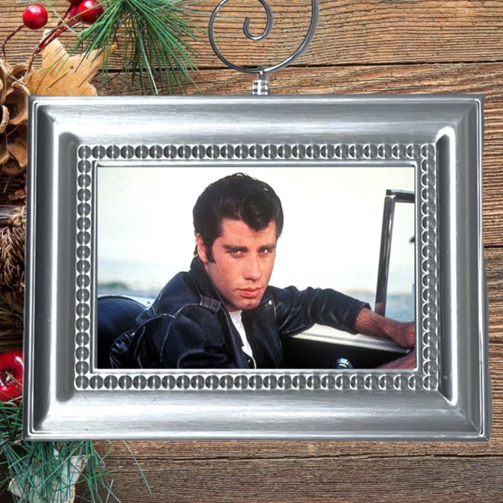 Grease John Travolta Danny Zuko Retro Movie Memorabilia Christmas Tree‎ Ornament